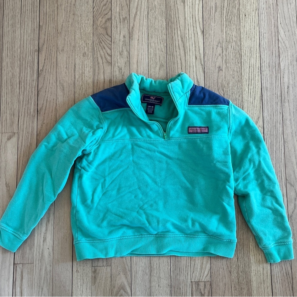 Vineyard Vines Quarter Zip Pull Over Sweatshirt Size Large 16-18